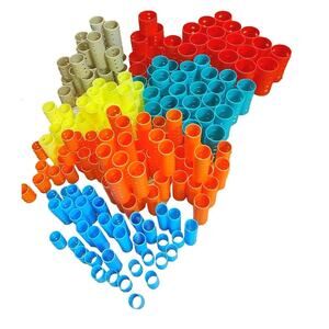 Vintage Lot Of Plastic Hair Curler Rollers Sizes And Colors Vary Beauty